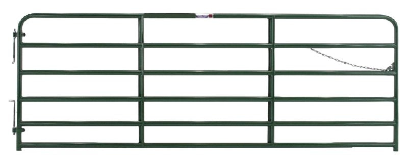 Tarter 2RG12 Bull Gate, 12 ft W Gate, 52 in H Gate, Steel Frame, Red