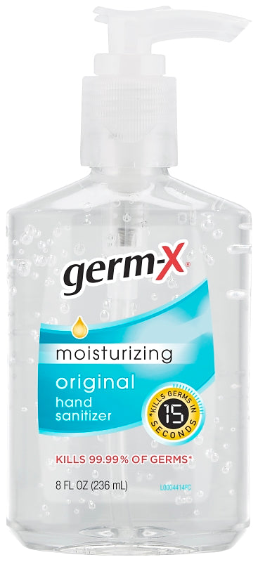 Germ-X 30694 Hand Sanitizer Clear, Floral, Clear, 8 oz Bottle
