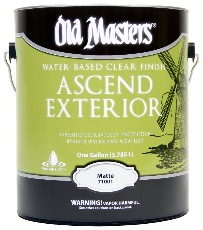 Old Masters Ascend Exterior 71001 Exterior Finish, Matte, Liquid, 1 gal