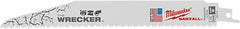 Milwaukee The WRECKER 48-01-2706 Reciprocating Saw Blade, 1 in W, 9 in L, 7/11 TPI, HSS Cutting Edge