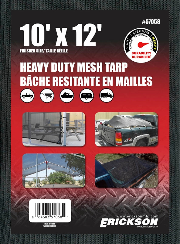 57058 10' X 12' BLACK TARP /ME