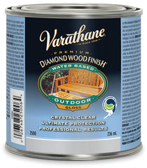 Varathane Y250061 Clear Finish, Clear, Gloss, Liquid, 236 mL