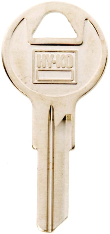 Hy-Ko 11010Y14 Key Blank, Brass, Nickel, For: Yale Cabinet, House Locks and Padlocks, Y14 Key Number
