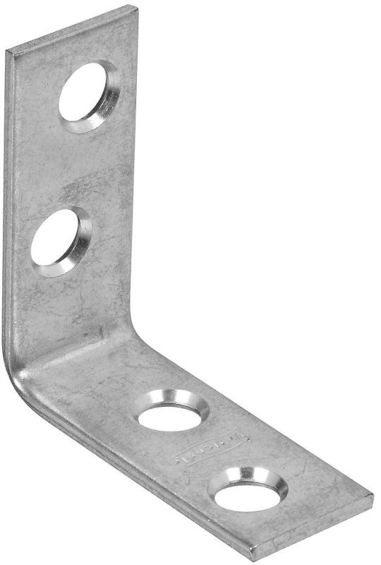 National Hardware 115BC Series N266-304 Corner Brace, 1-1/2 in L, 5/8 in W, Steel, Zinc, 0.08 Thick Material