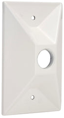 5186-6 .5" 1OUT CLUSTR CVR WH