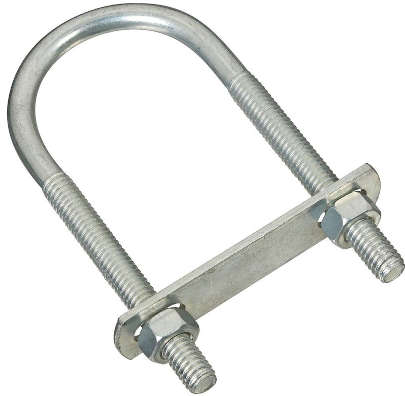 National Hardware N222-158 U-Bolt, 4-1/4 in L Inside, 1-3/4 in W Inside, 5/16-18 Thread, 2-1/4 in L Thread, Steel, Zinc
