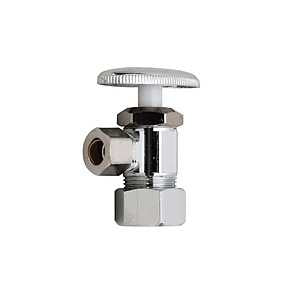 Moen M-Line Series M4600BL Angled Shut-Off Valve, 3/8 x 5/8 in Connection, Compression