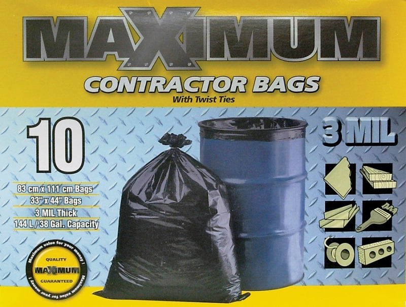 33441 BAG GRBGE CNTCR33X44 BLK