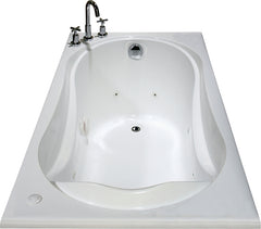 Maax Cocoon 6032 Series 102722-091-001 Bathtub, 40 to 52 gal Capacity, 59-7/8 in L, 31-7/8 in W, 20-1/2 in H, Acrylic