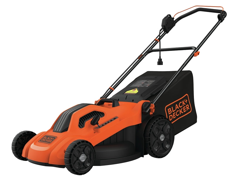 Black+Decker BEMW213 Corded Electric Lawn Mower, 13 A, 120 V, 20 in W Cutting, Winged Blade, 20 in L Cord