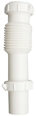 Plumb Pak PP812-7 Sink Tailpiece, 1-1/2 in, 7 in L, Slip-Joint, Plastic, White