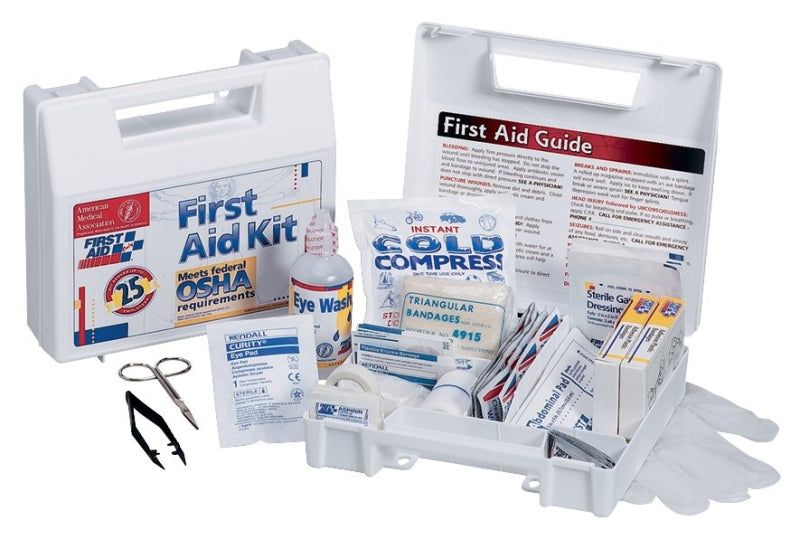 First Aid Only 223-U First Aid Kit, 107 -Piece, Includes: (50) 3/4 in x 3 in Adhesive Plastic Bandages