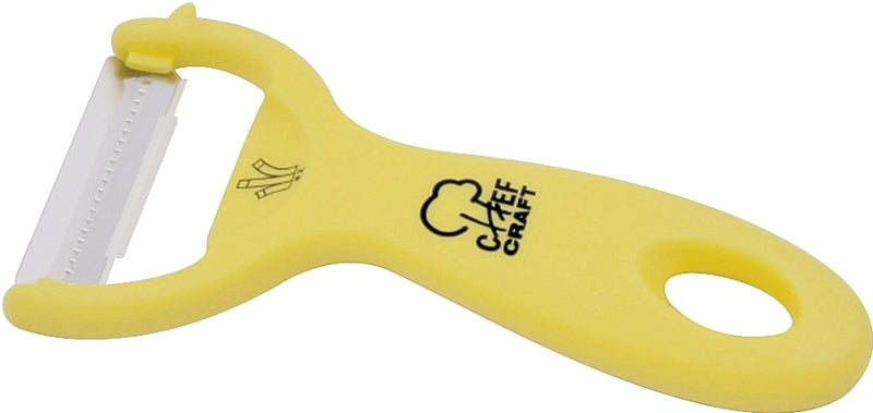 Chef Craft 21643 Peeler, Plastic/Stainless Steel, Yellow