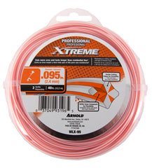 Arnold Xtreme Professional Series WLX-95 Trimmer Line, 0.095 in Dia, 40 ft L, Monofilament