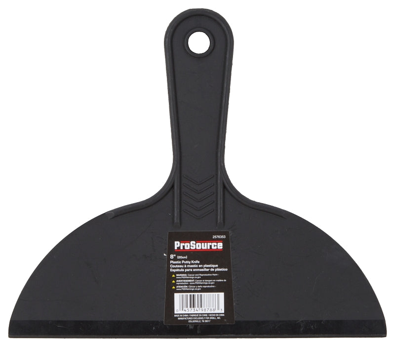 ProSource JL-PS083L Putty Knife, 8 in W Blade, 8 in L Blade, Plastic Handle