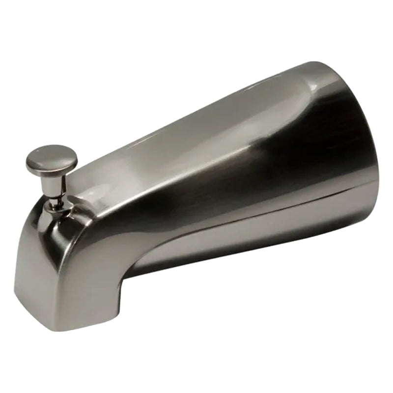 Plumb Pak PP825-36N Bathtub Spout, 2-3/4 in L, 3/4 in Connection, IPS, Brushed Nickel-Plated