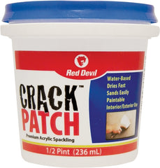 Red Devil 0802 Spackling, White, 0.5 pt Tub