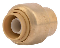 SharkBite U512LFA End Cap, 3/8 in, Brass, Chrome, 200 psi Pressure