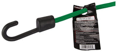 ProSource FH64083 Bungee Stretch Cord, 8 mm Dia, 32 in L, Polypropylene, Green, Hook End
