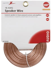 WIRE SPEAKER 18GAU 100FT CLEAR