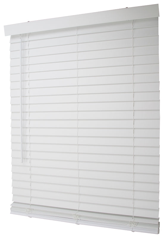 Simple Spaces FWMB-31 Blind, 72 in L, 35 in W, Faux Wood, White
