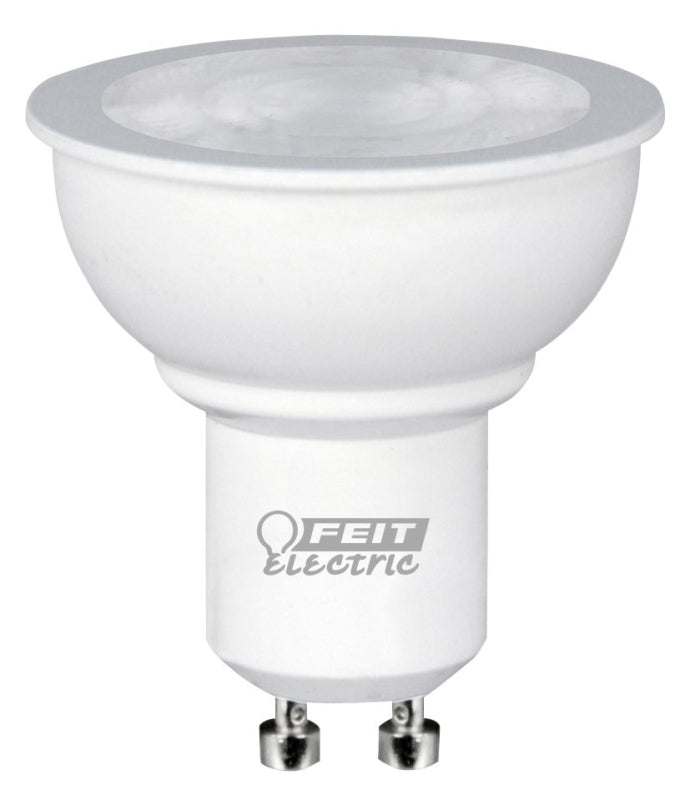 Feit Electric BPMR16GU10/500/95 LED Lamp, 120 V, 450 Lumens, 6 W, MR16 Lamp, 50 W Equivalent, GU10 Lamp Base