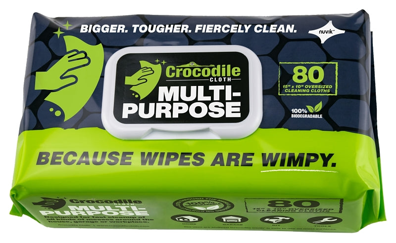 Crocodile Cloth Consumer 6620 Multi-Purpose Cleaning Cloth, 15 in L, 10 in W