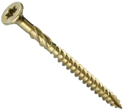 GRK Fasteners R4 103099 Screw, #9 Thread, 2 in L, W-Cut Thread, Bugle Head, Star Drive, Steel, Climatek-Coated, 110 PK