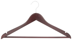 CLOTHES HANGER MAHOGANY 5PC