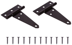 T-HINGE STL FIXPIN HD 4IN BLK